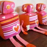 Boobeloobie Reu The Robot In Pink, Orange And..