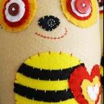 Boobeloobie Bumble The Bee In Yellow, Black, Red..